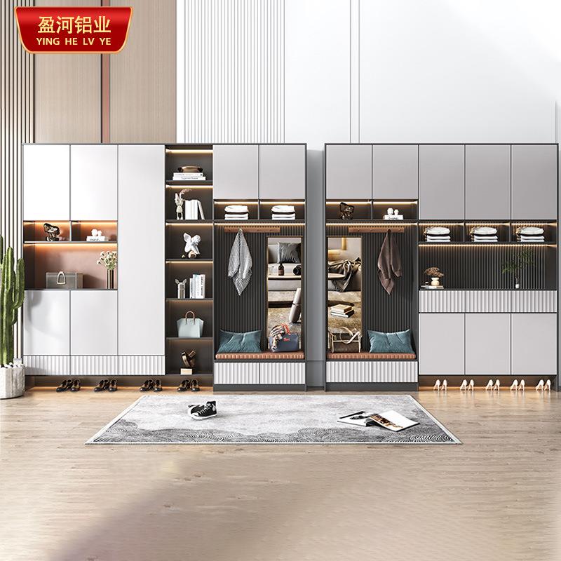 极简轻奢玄关柜定制铝CP1315家具家全用纳入户靠墙收展示整体全子