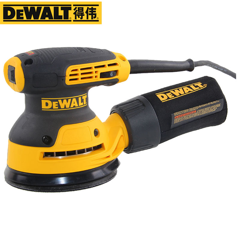 墨西哥进口得伟砂光机打磨机木工偏心圆形125mm DWE6423/DWE6411