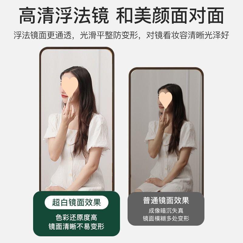 镜门后全DXM身镜挂门室镜子贴墙衣镜家用卧壁穿挂式落地试衣ins贴