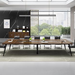 办公家具时尚 拼接钢木厚会桌加OOB酒议商务面试洽谈店桌长条形桌