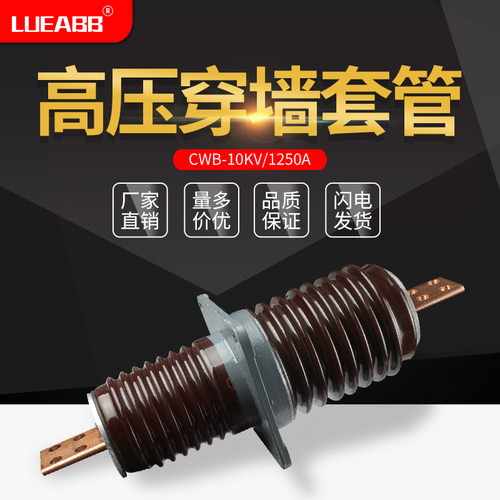 CB/CWC/CWW/CWB-10/1250A高压铜导体扁铜排陶瓷穿墙套管10-12KV铜