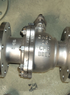 304不锈钢法兰式球阀手动Q41F16P高温暖气高压铸钢天然气专用阀门