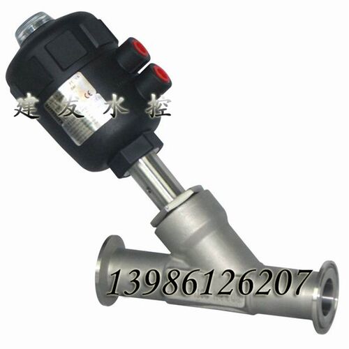 KangSaite康赛特不锈钢304卡箍式气动快装角座阀 2000Y-J684F-25P