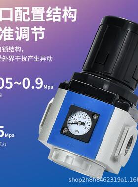 亚德客型源KUN处理器三联气件GC/GR/GF/油GL200空压机过水分离器