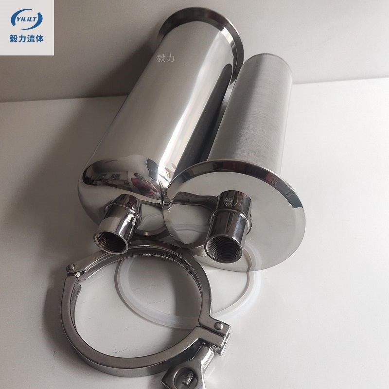 304不锈钢直通过滤器卫生级内螺纹管道过滤内丝扣精密过滤网100目