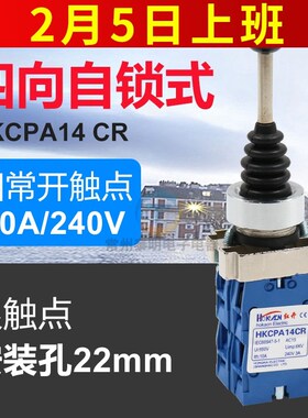 十字开关XD2 HKC PA14CR四向带自锁四位主令电源摇臂开关220V22mm