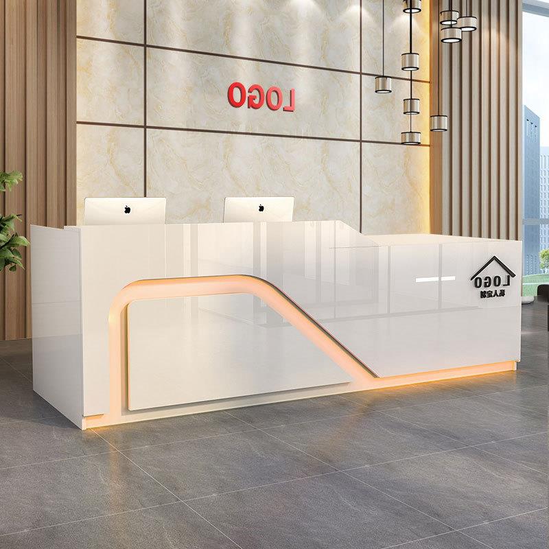 银台柜台简约BVJ代便利店服装店小型吧台柜台店现收铺烤漆前台接