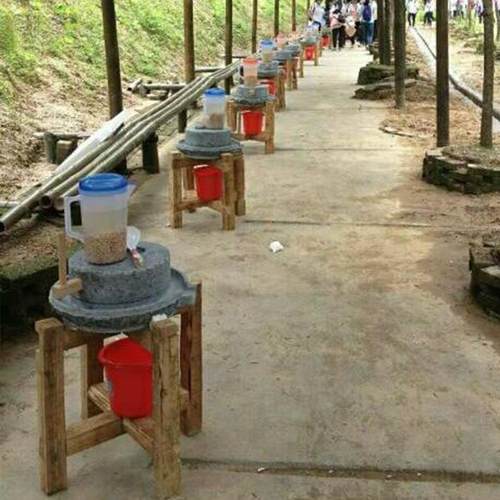 石磨磨家用老磨盘磨青石小石磨家用盘手石工石磨家用幼儿EEG园石