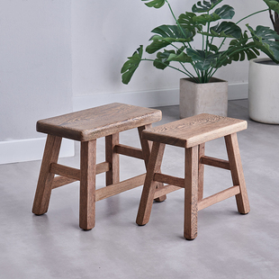 鸡翅木无漆榫卯小板凳家用实木儿童凳子中式原木长条餐凳矮凳方凳
