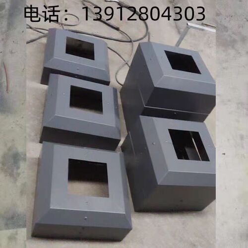 湖北方形照立柱盖杆底板罩子圆形底座盖板灯罩Q监控立杆路灯法兰