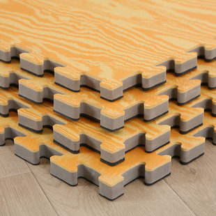 专业跆拳道地垫木纹高端加厚高密训练泡沫垫武术搏击场Y馆专用垫