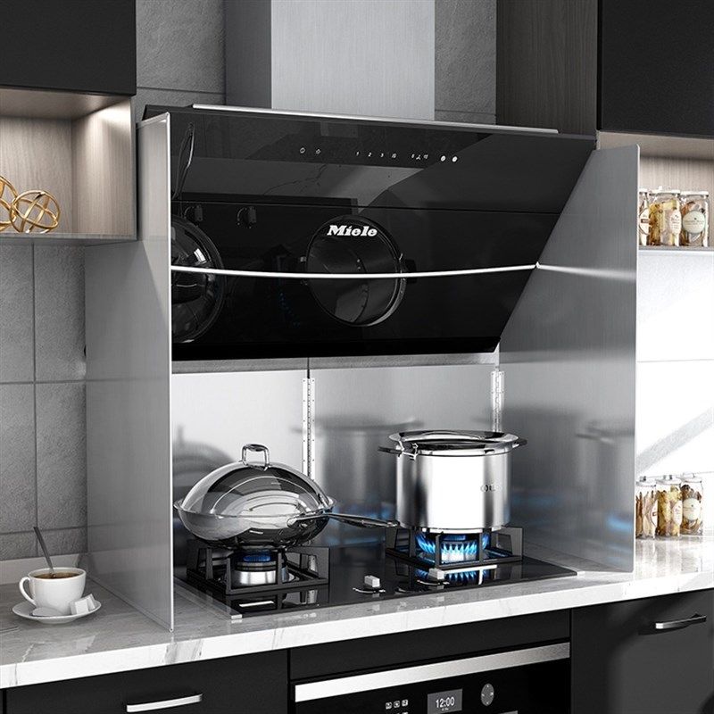 侧吸式油烟机挡油板不锈钢炒菜防溅油挡板厨房挡火板耐高温隔热板,厨房/烹饪用具,防油挡板,淘宝优惠券,粉丝福利购,淘宝优惠卷