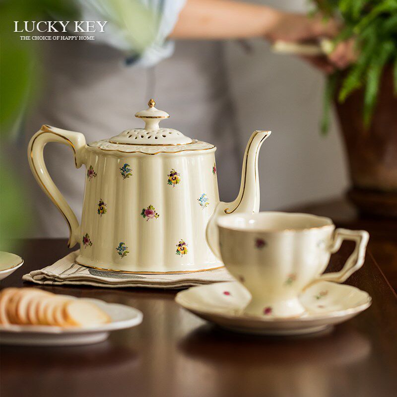 幸运秘钥安娜法式茶壶下午茶茶具套装英式杯子咖啡杯礼盒七夕礼物
