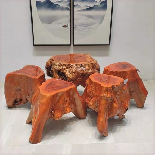 实木凳子根雕摆件树根原木头桩子木墩子树桩阳台花架鱼缸底座茶台