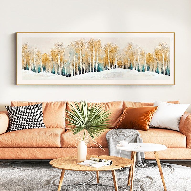 墙蛙现代客厅装饰画办公室背景墙画酒店民宿卧室床头风景挂画,家居饰品,现代装饰画,淘宝优惠券,粉丝福利购,淘宝优惠卷