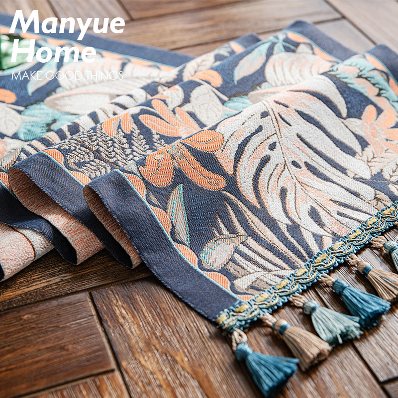 蔓越家 法式复古提桌旗布艺餐桌旗布茶几电视柜桌布餐桌布餐垫,居家布艺,桌旗,淘宝优惠券,粉丝福利购,淘宝优惠卷