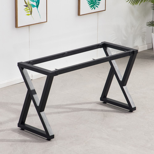 烤漆铁艺桌腿办公餐台桌脚茶几大板桌支架长方形桌腿加厚桌架