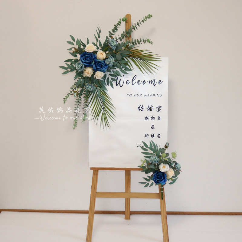 庆布置饰道具仿真水艺婚礼迎宾商场橱摄影活动布场