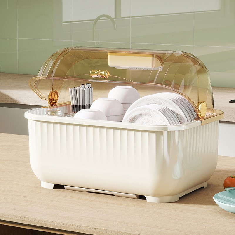 碗筷餐具收纳盒台面沥水碗架厨房置物架放碗碟沥水架餐具收纳碗柜