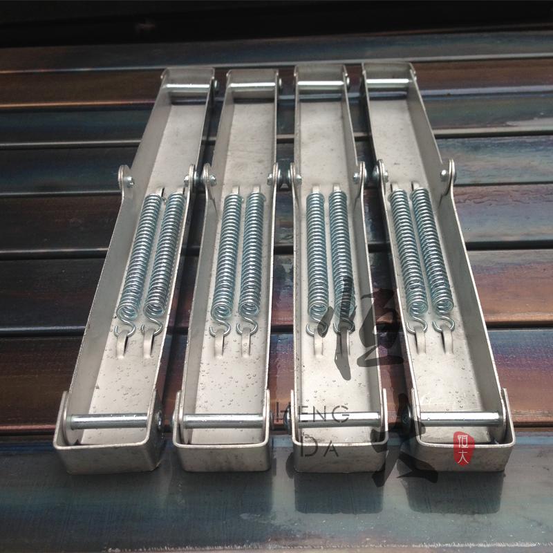 30方不锈钢折叠架弹簧会议桌长条简易折叠桌支架铁架桌子配件合页