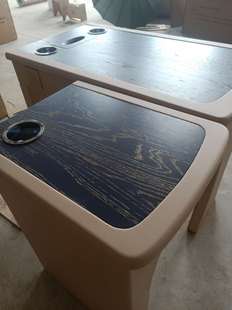 包邮丰田考斯特中巴宇通金旅全顺海狮商务车改装车载办公桌秘书桌