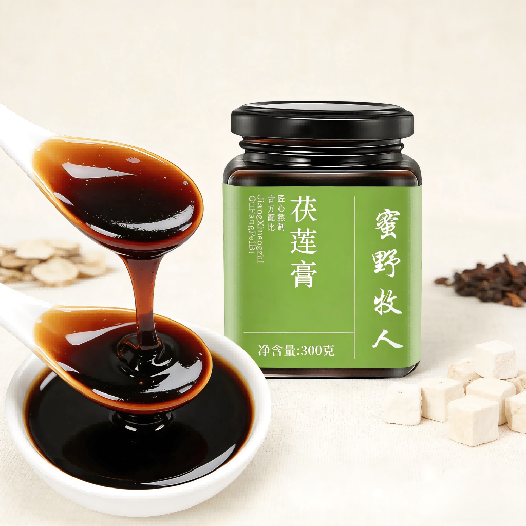 蜜野牧人茯莲膏茯湿膏茯苓膏九蒸九晒官方旗舰店
