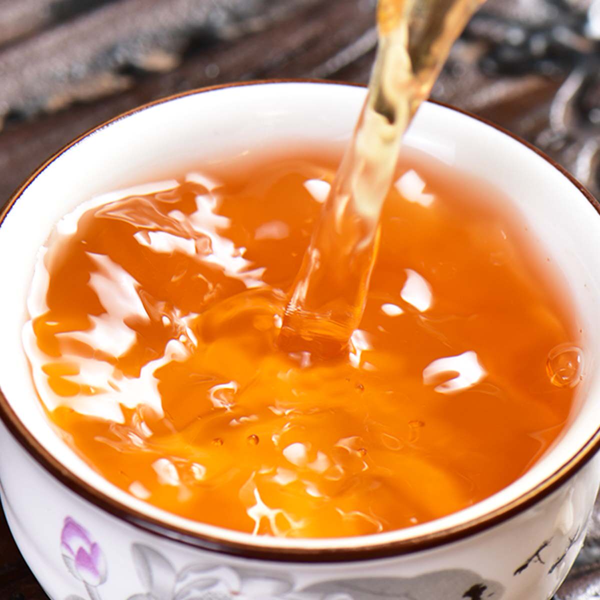 90年代花园茶厂木盒 普洱茶老茶 散料