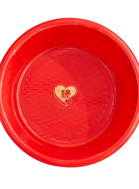 塑料盆加厚耐用洗衣盆红色洗澡盆特厚脸盆脚盆超大号洗菜成人儿童