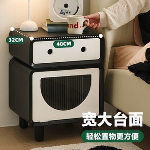 床头柜替代卧室家用儿童小型置物柜网红奶油风创意简约床边收纳柜