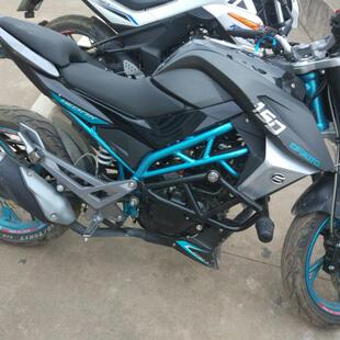 摩托车保险杠春风CF150-3NK专用一字杠改装前护杠竞技防摔杠包邮