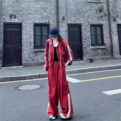 美式冲锋衣运动套装女秋冬季