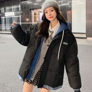 假两件棉衣男冬季加厚棉服男款青少年大码棉袄男士冬装外套潮