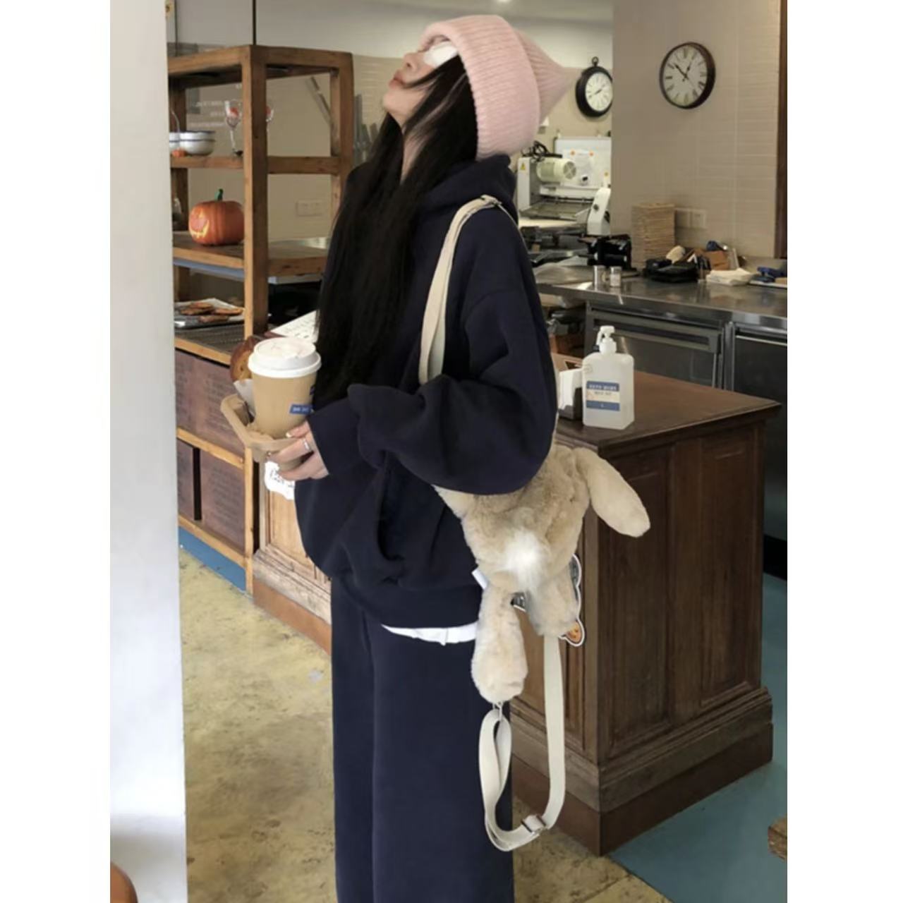 韩系减龄网红炸街休闲运动套装