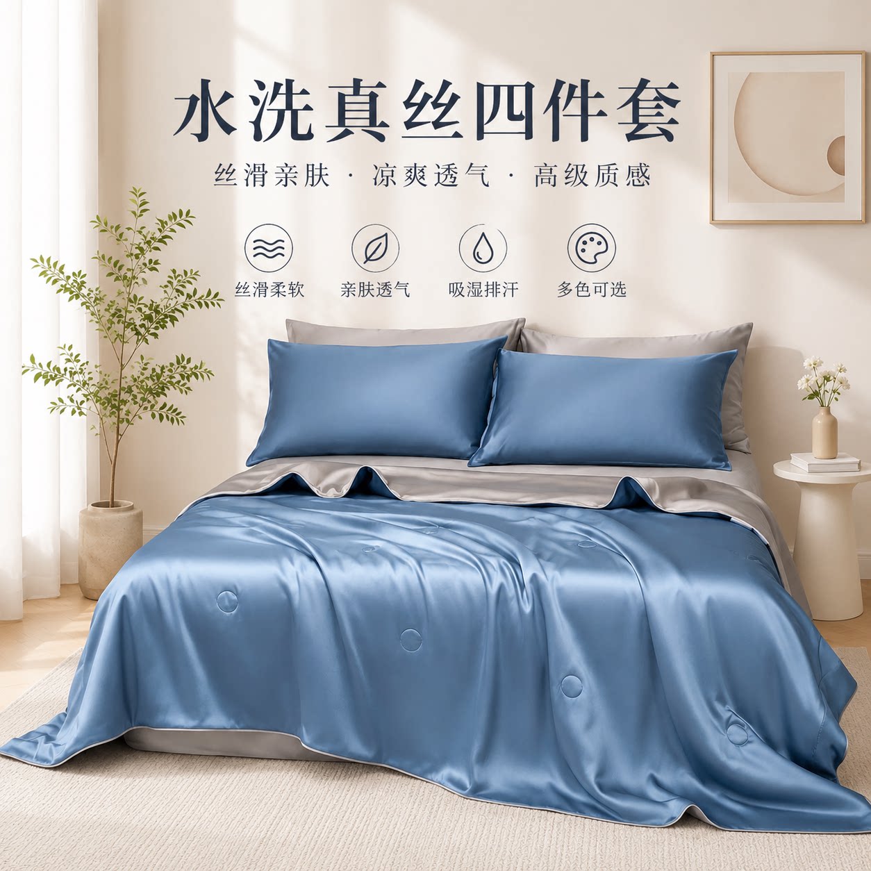 2025新款纯色双拼水洗图片