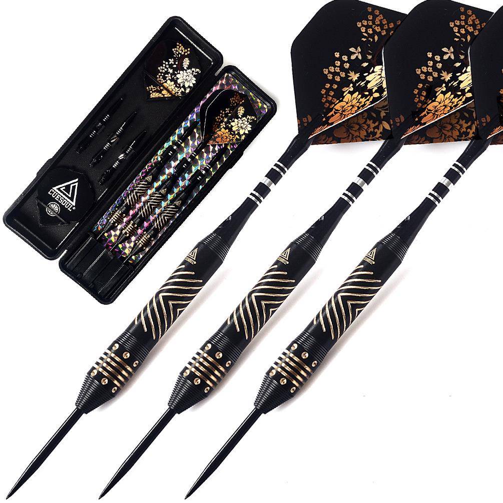 CUESOUL/Q獣22g硬式飞镖高级套装入门级飞镖针铜镖耐用比赛级室内