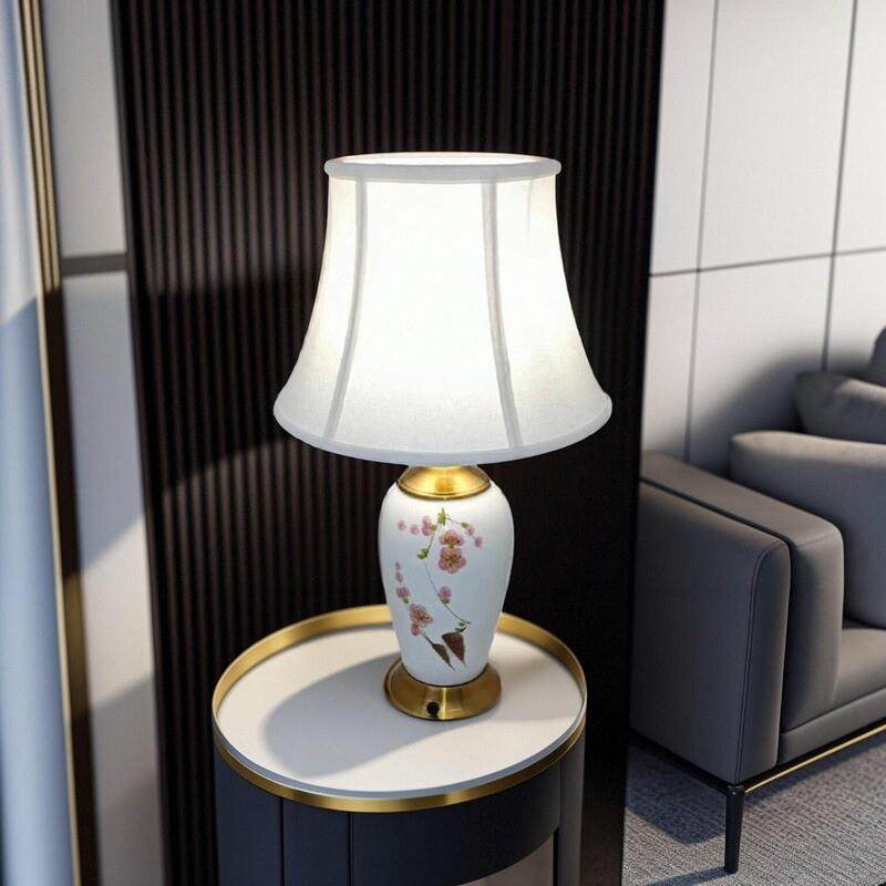 美式陶瓷台灯现代简约家用客厅高档轻奢结婚主卧室床头灯