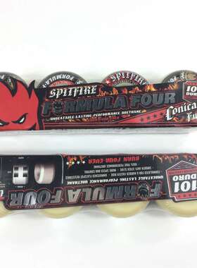 spitfire wheels小火人双翘滑板轮101A硬轮红色52*32mm动作H型