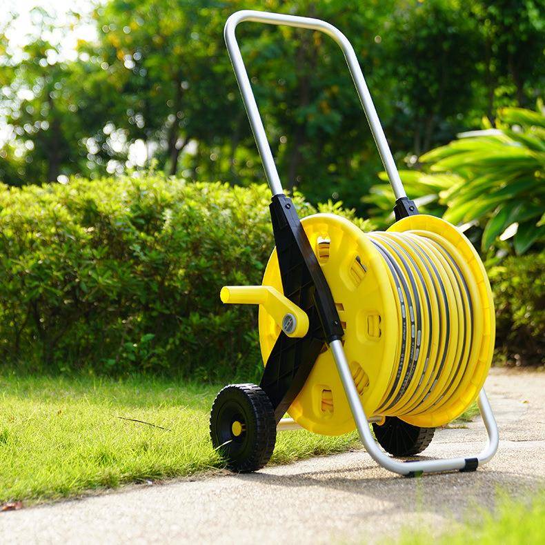 新款带轮水管车家用浇花软管冲洗车水枪收纳车收卷管神器盘神器
