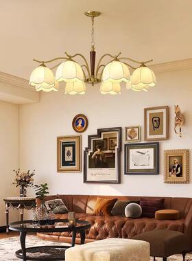 美式复古客厅主灯卧室灯法式卧室吊灯书房衣帽间餐厅灯中古客厅灯