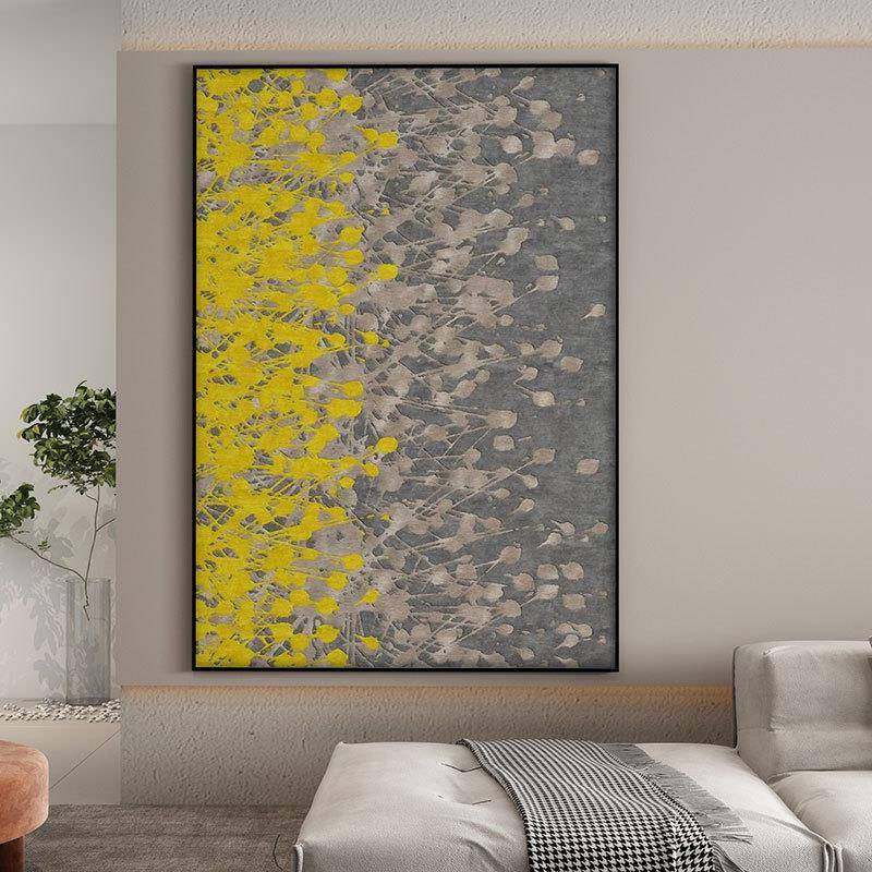 现代轻奢客厅玄关抽象艺术装饰画北欧简约创意走廊样板间竖版挂画