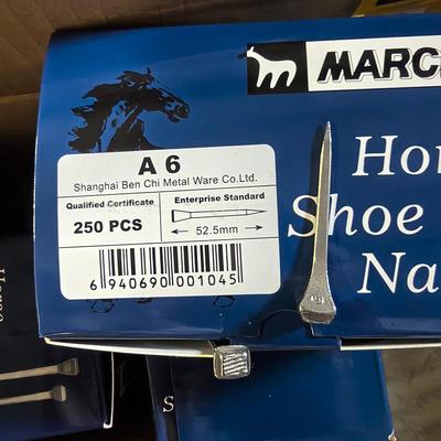 大钉头A6马蹄钉马掌钉march蹄钉蓝色纸盒装250个每盒马术马具