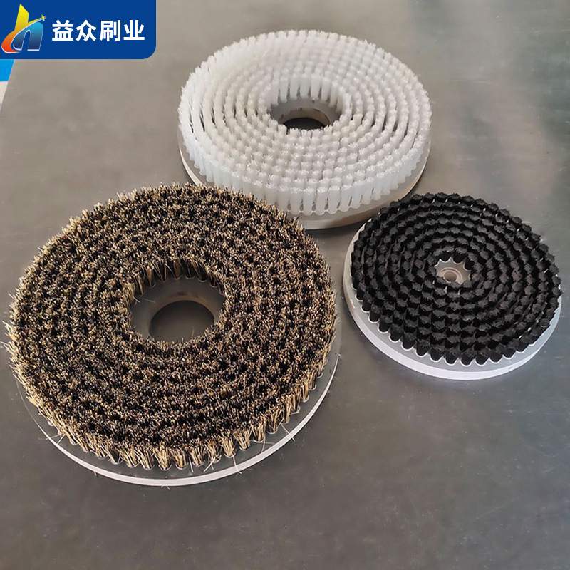 磨料丝抛光刷 金属表面除毛刺除锈研磨刷 碳化硅清洁圆毛刷