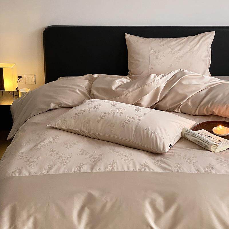 欧式复古轻奢简约纯色刺绣小贵妇-纤叶长绒棉提花四件套床品被套,自行车/骑行装备/零配件,更多零件/配件,淘宝优惠券,粉丝福利购,淘宝优惠卷