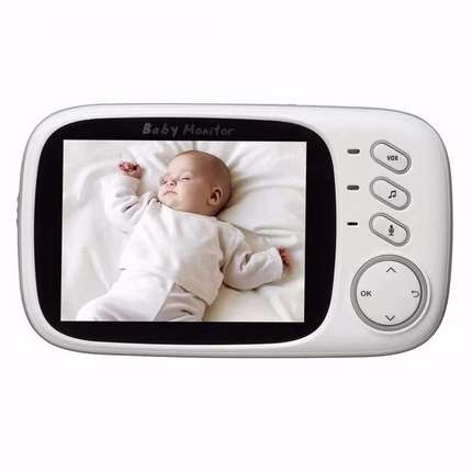 3.2寸婴儿监视器vb603语音对讲摇篮曲家用智能监护仪baby monitor