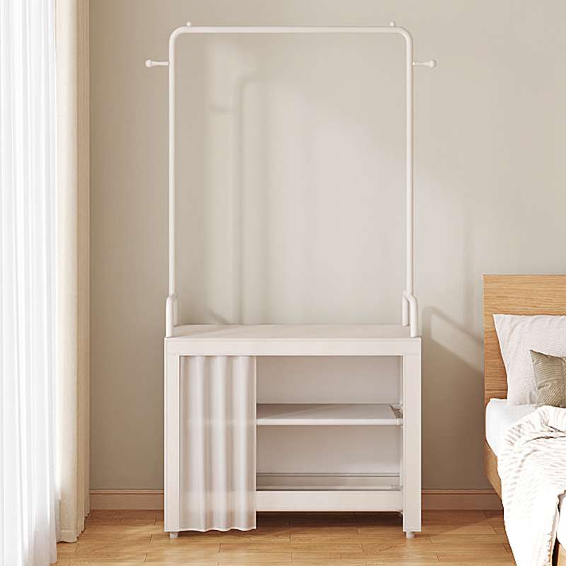 衣帽架晾衣架落地卧室挂衣架宿舍租房床边收纳柜放衣服神器置物架