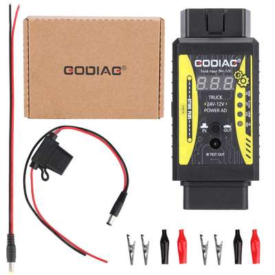 Godiag GT106 Plus 24V to 12V Heavy Duty Truck Adapter 电源转