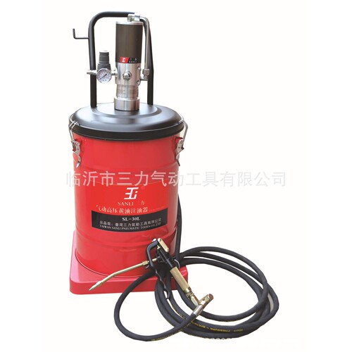 供应SANLI三力气动工具黄油加注设备SL-40LD气动高压黄油机