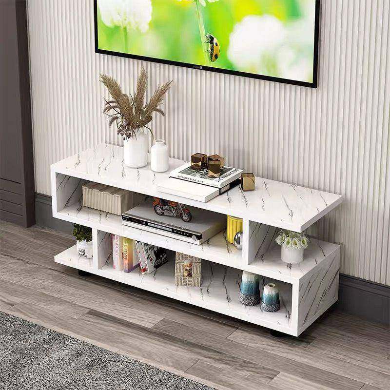 电视柜小户型窄小简易旅馆落地路由器置物架出租屋客厅背景墙装饰