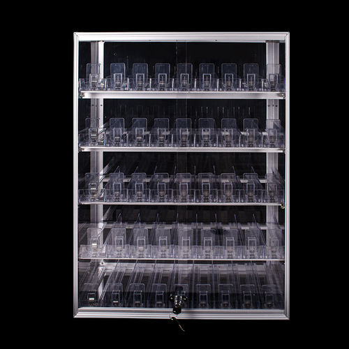 便利店烟架小卖部烟柜台挂墙式烟架自动推进器烟柜透明亚克力带门