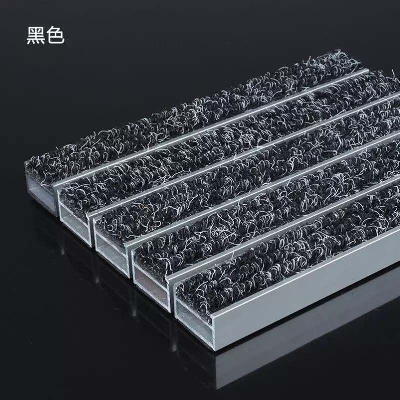 商场门口除尘地毯蹭脚垫商用防尘定做刮泥垫嵌入式门厅铝合金地垫